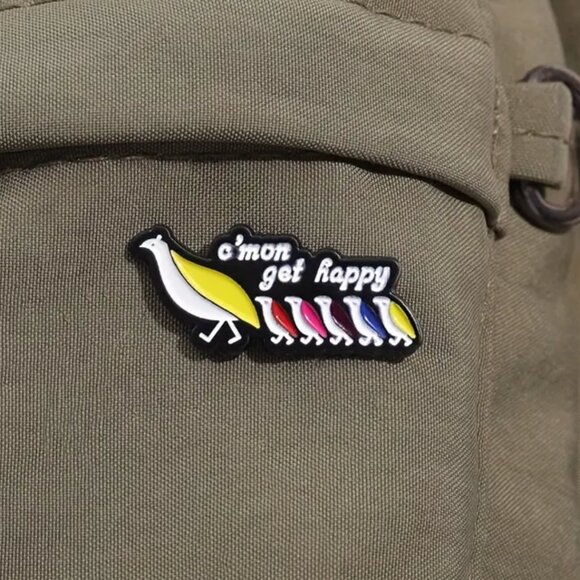 Partridge Family Collectible Enamel Pin - c'mon get happy - NEW! - Picture 6 of 6